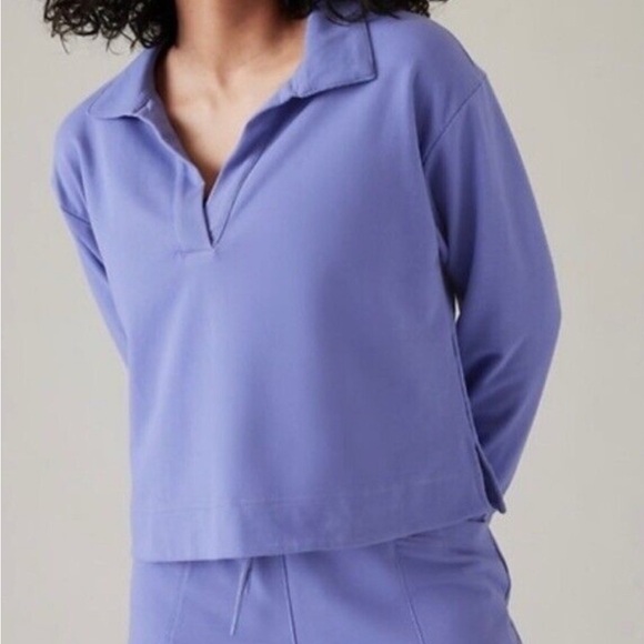 Athleta retroterry sweatshirt and matching skirt - Picture 2 of 6